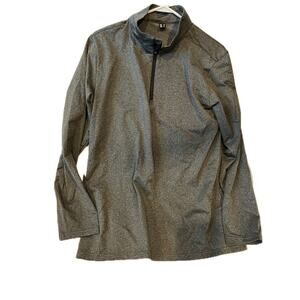 Gray Dri Fit 1/4 Zip Mens Pullover M